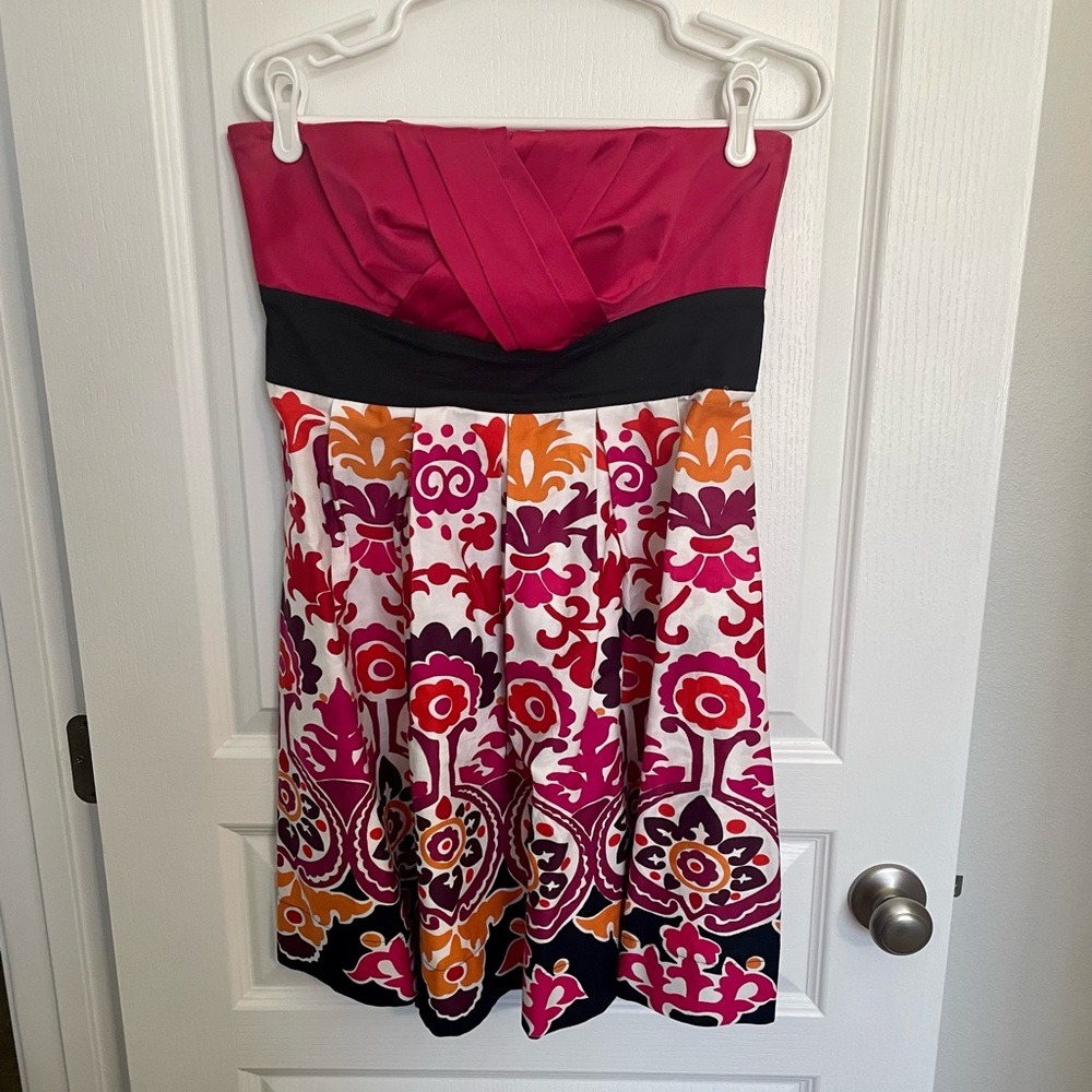 Strapless cocktail dress